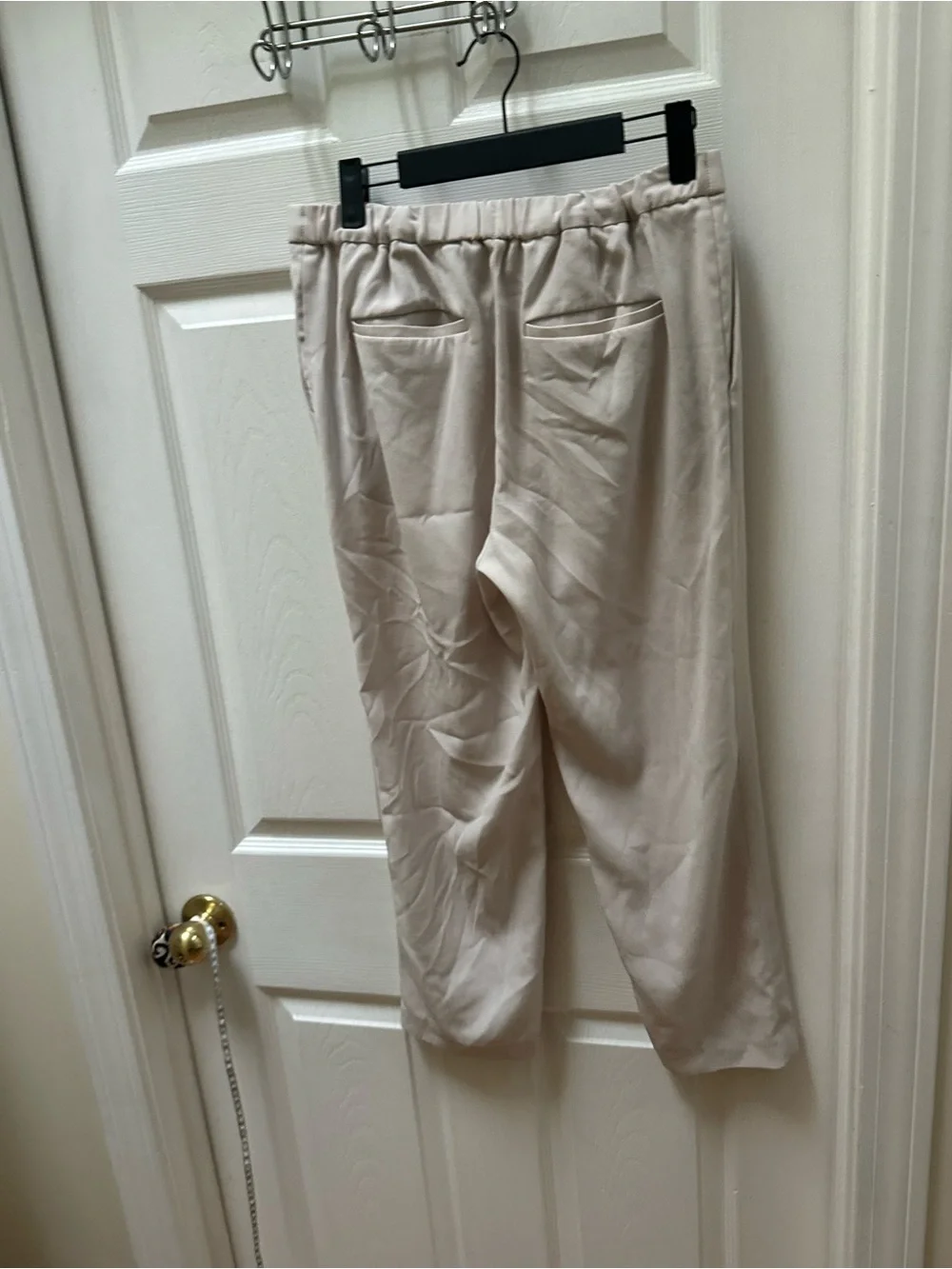 Aritzia Babaton Conan Cropped Pant Cream white straight leg Pants 6